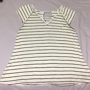 Maurice’s striped blouse with chest detail
